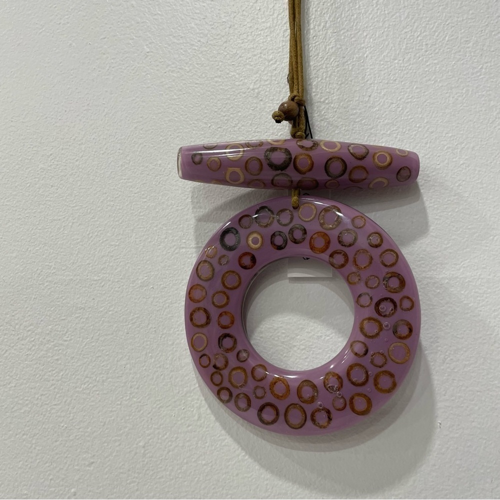 Bamboo Love Necklace by Decouture Resin & Bamboo Pendant with Adjustable Cord - Picture 2 of 8